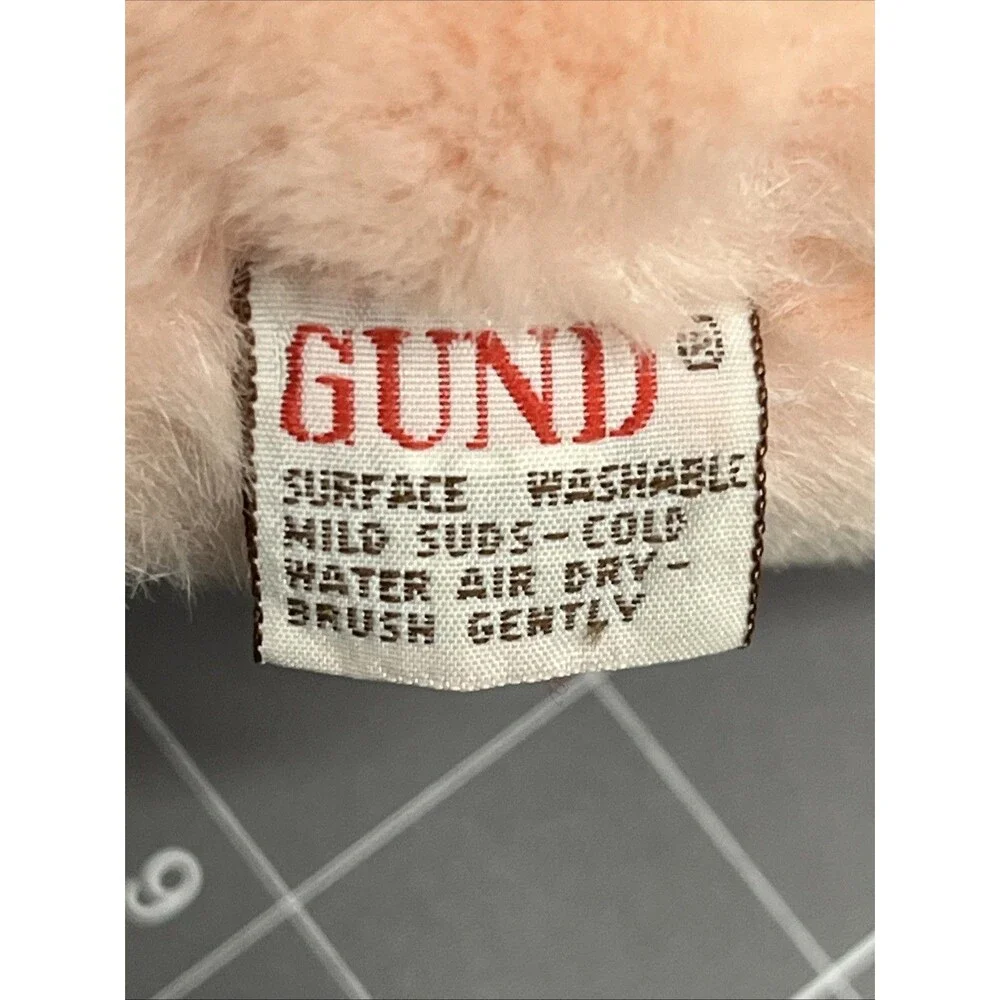 Gund Pink Snuffles Bear Plush 1980 Vintage Stuffed Animal